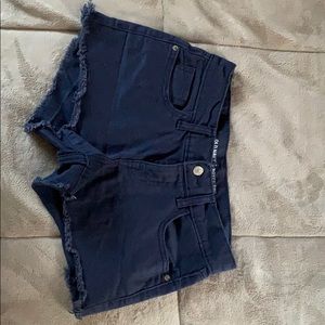 Boyfriend cut jean shorts